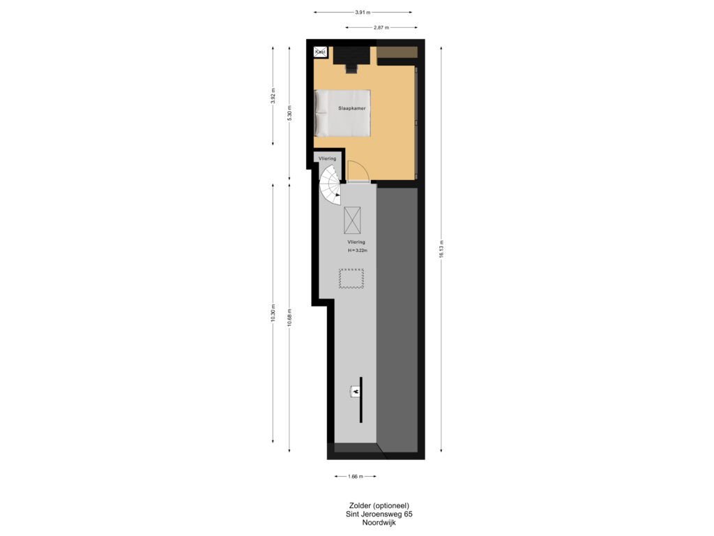 Bekijk plattegrond van Zolder (optioneel) van Sint Jeroensweg 65