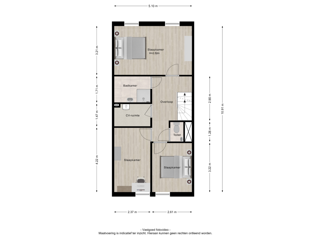 Bekijk plattegrond van 2e verdieping van Kamperfoelie 36