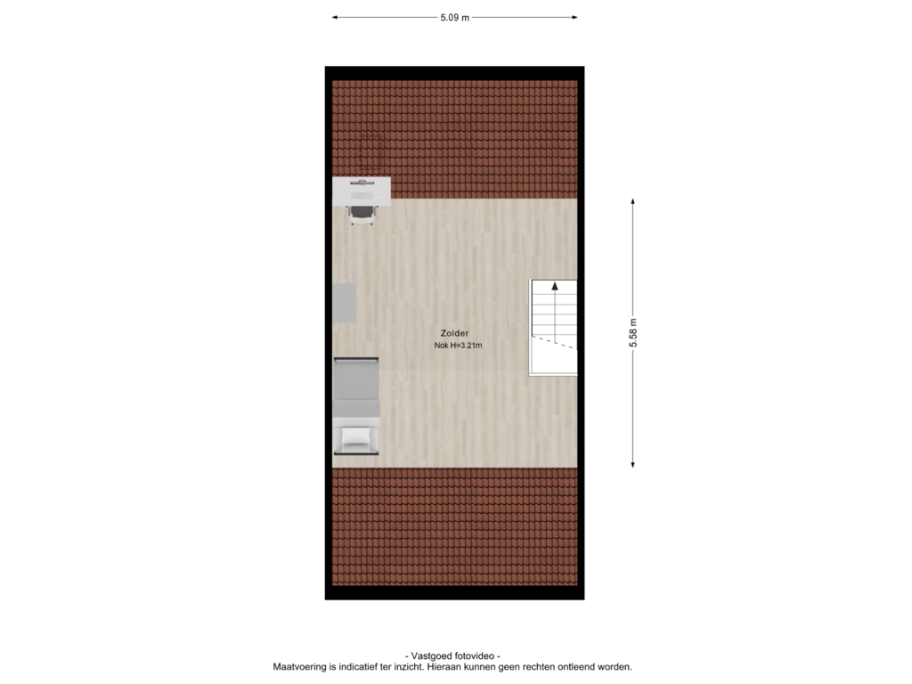 Bekijk plattegrond van 3e verdieping van Kamperfoelie 36