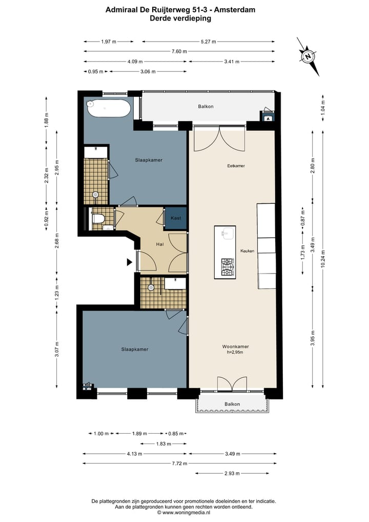 Foto 28 van Admiraal De Ruijterweg 51-3
