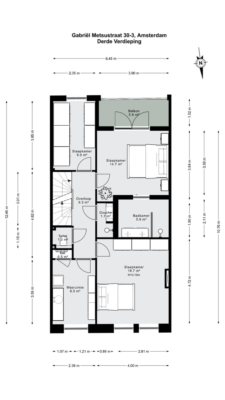 Foto 29 van Gabriël Metsustraat 30-3