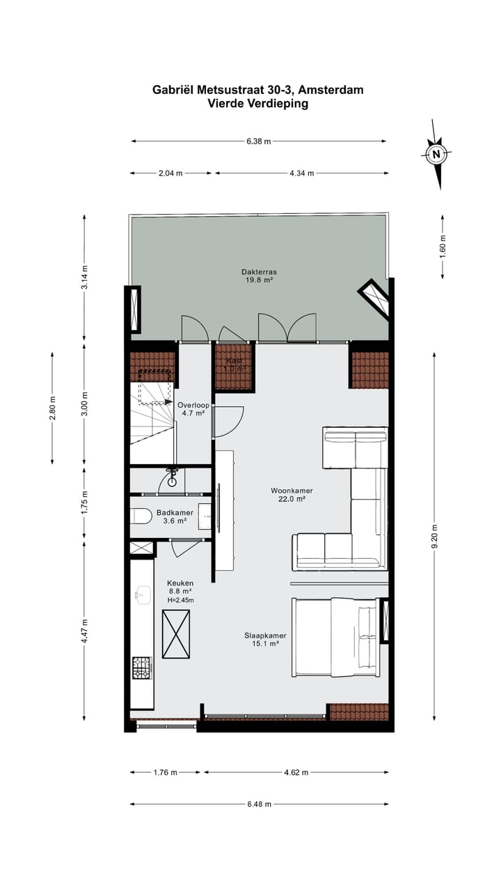 Foto 30 van Gabriël Metsustraat 30-3