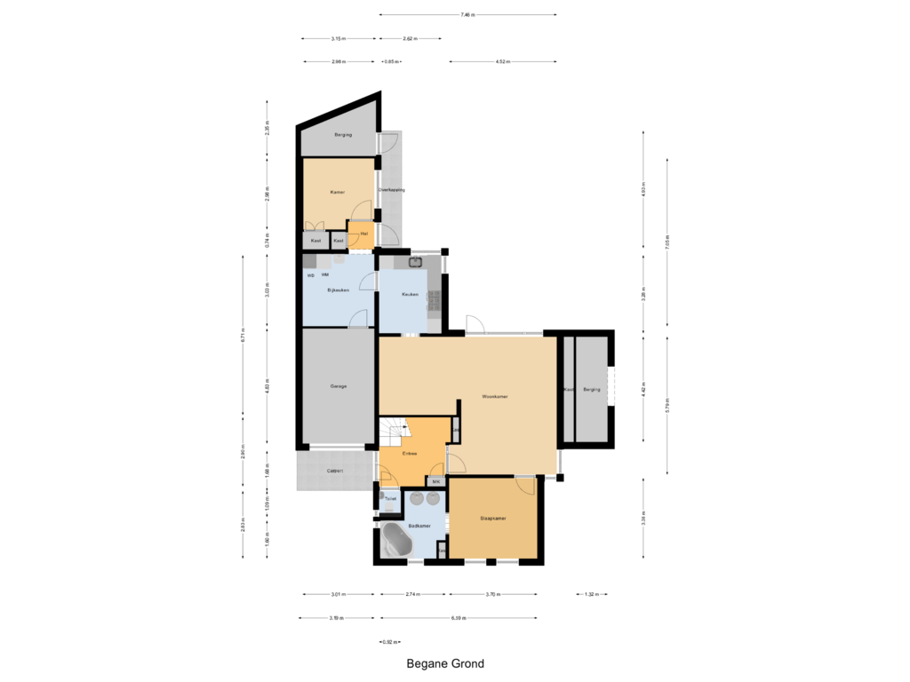 Bekijk plattegrond van Begane Grond van Lodewijk van Deysseldreef 36