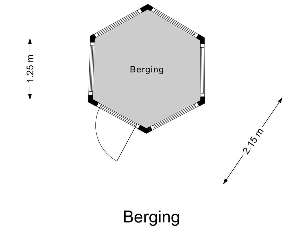 Bekijk plattegrond van Berging van Lodewijk van Deysseldreef 36