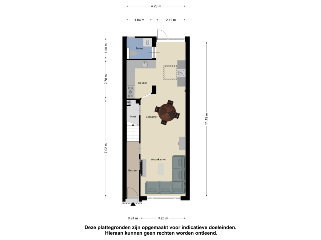 Bekijk plattegrond van Begane Grond van Korenbloemstraat 42