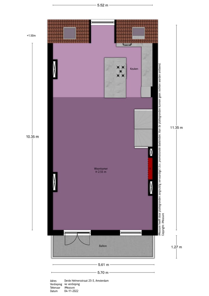 Foto 39 van Derde Helmersstraat 23-3