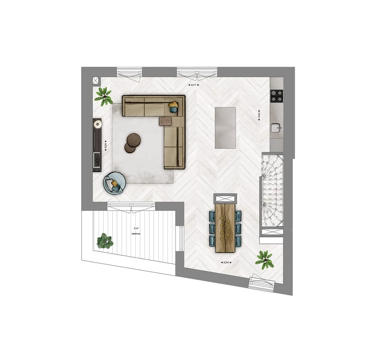 Foto 5 van Bovenwoning (Bouwnr. 33)