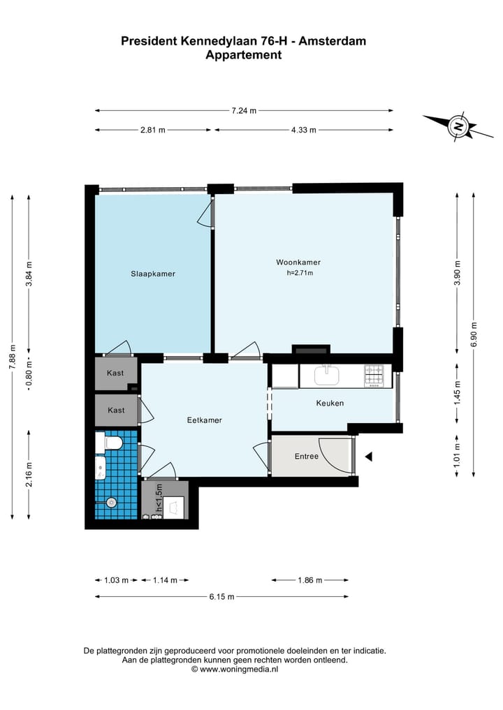 Foto 21 van President Kennedylaan 76-H