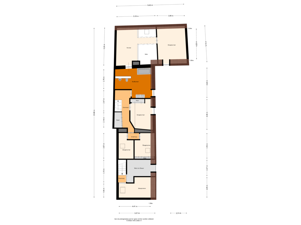 View floorplan of Eerste Verdieping of Berkelaarsweg 8