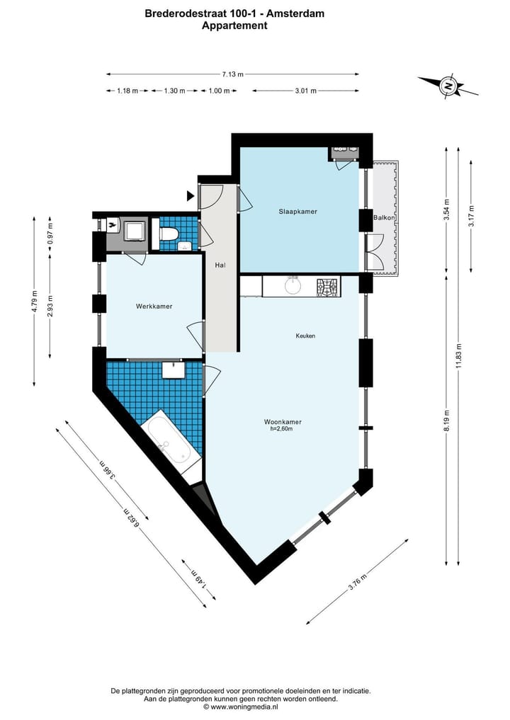 Foto 21 van Brederodestraat 100-1