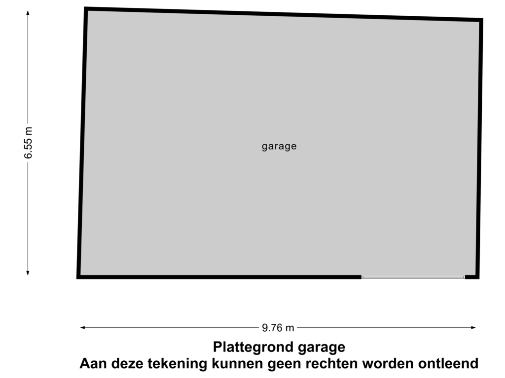 View floorplan of Garage of Beeksestraat 20