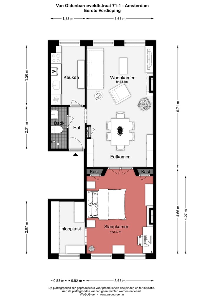 Foto 31 van Van Oldenbarneveldtstraat 71-1