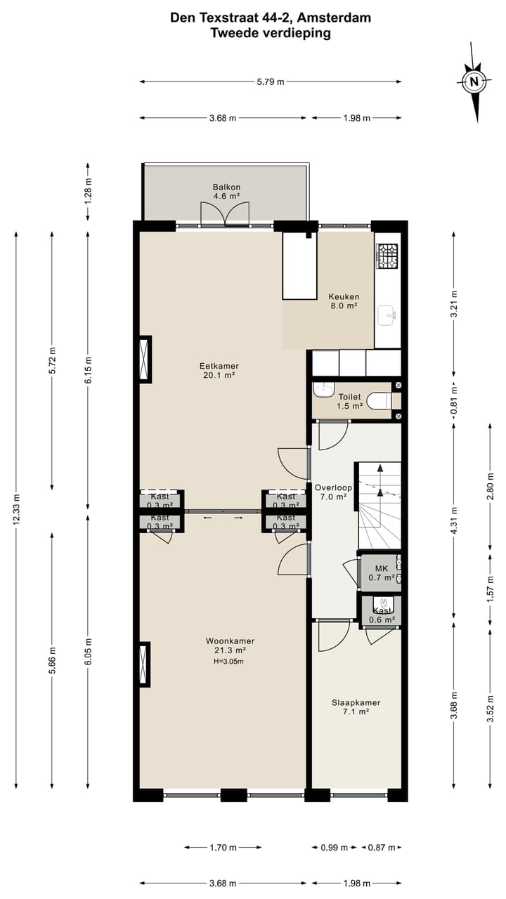 Foto 43 van Den Texstraat 44-2