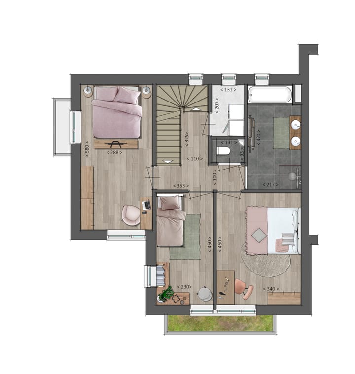 Foto 3 van Twee onder een kap woning (Bouwnr. 17)