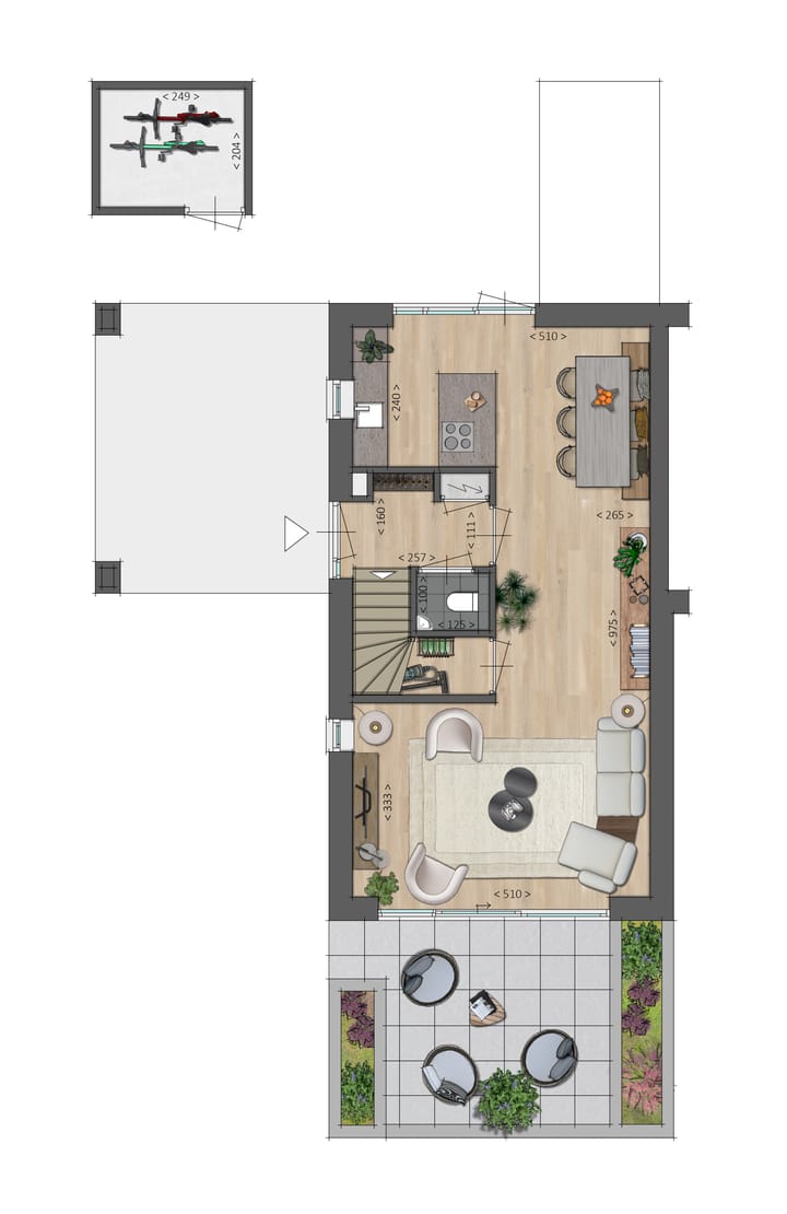 Foto 3 van Twee onder een kap woning (Bouwnr. 19)