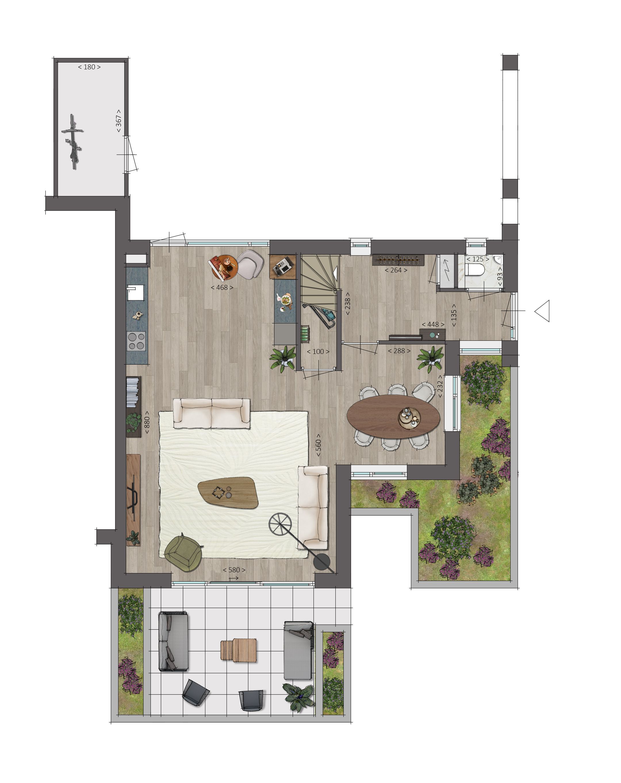 Foto 3 van Twee onder een kap woning (Bouwnr. 28)