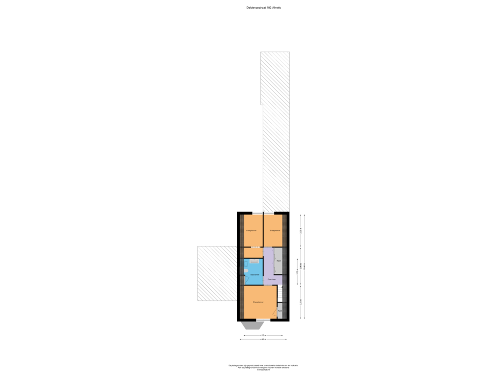 Bekijk plattegrond van Verdieping van Deldensestraat 192