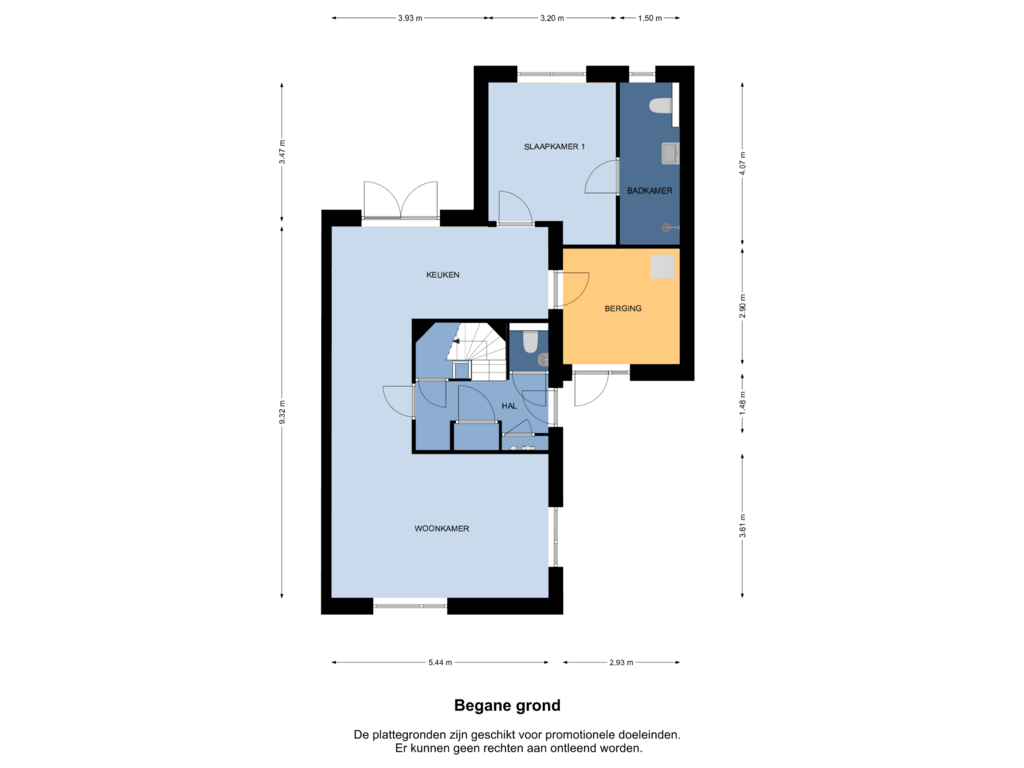 Bekijk plattegrond van Begane van Levensloopwoning (Bouwnr. 38)