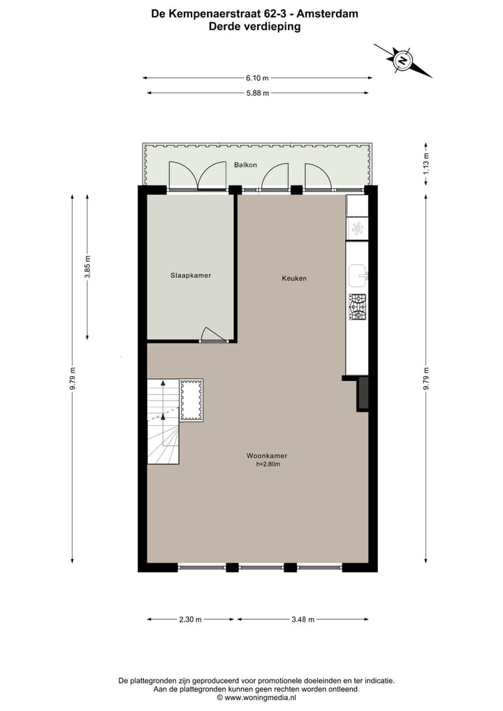 Foto 50 van De Kempenaerstraat 62-3