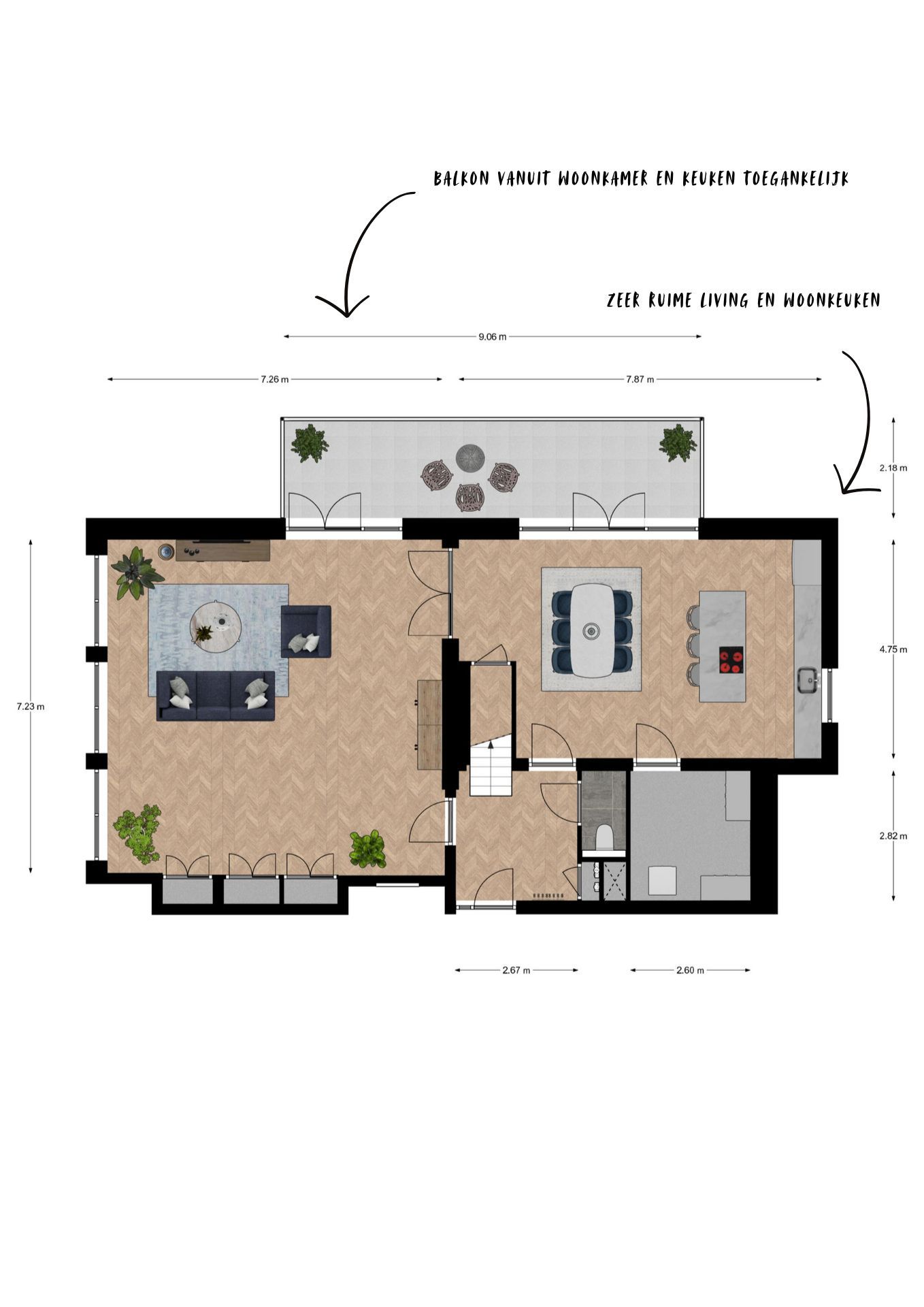 Foto 5 van Appartement (Bouwnr. D)