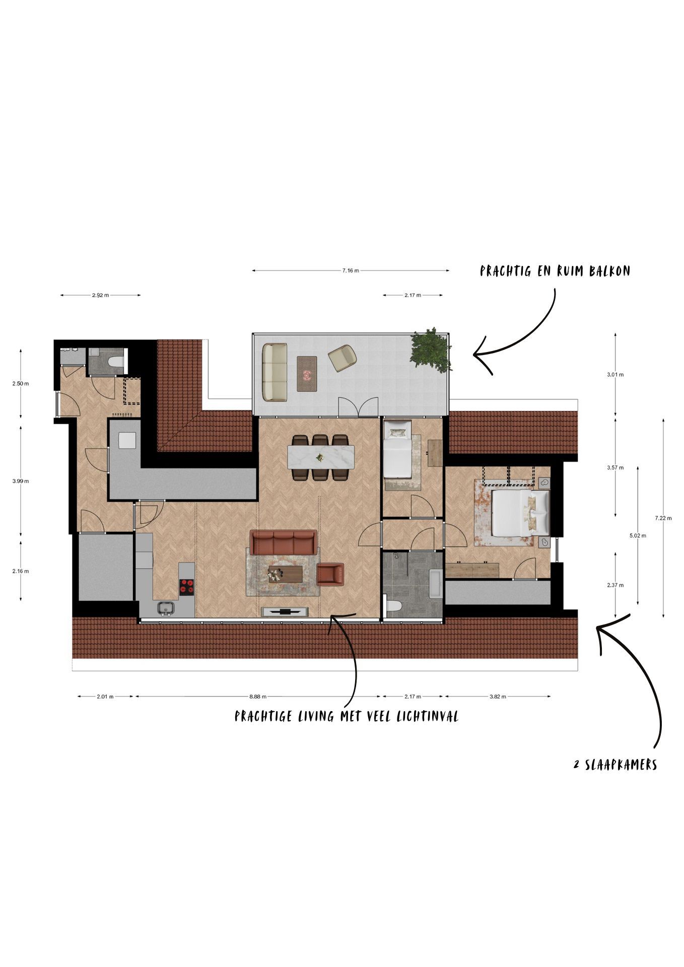 Foto 6 van Appartement (Bouwnr. E)