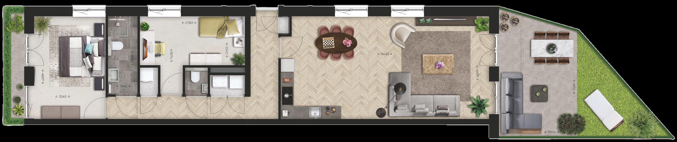 Foto 6 van Appartement (Bouwnr. 01)