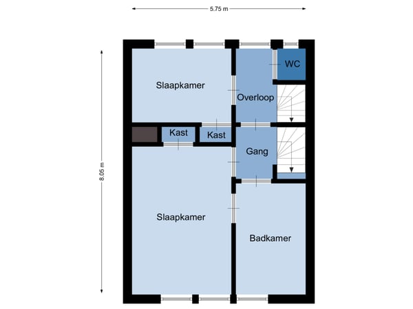 2e verdieping woning