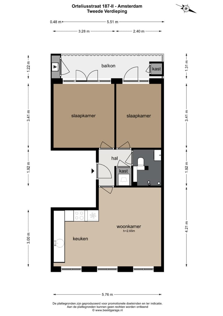 Foto 22 van Orteliusstraat 187-2