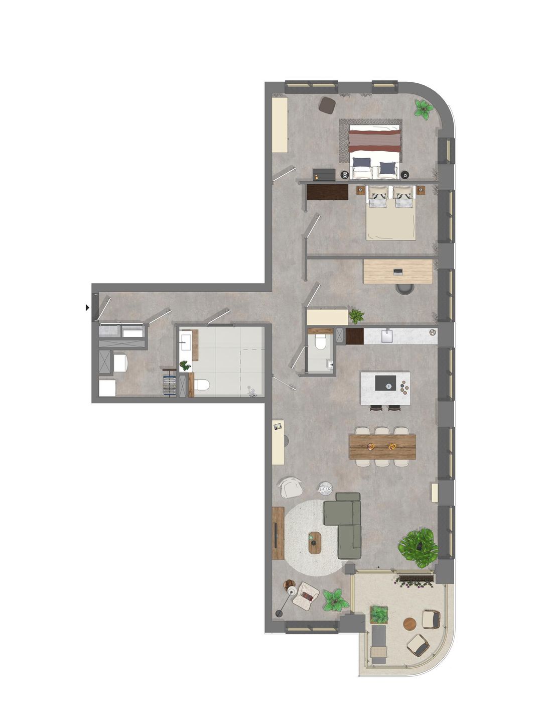 Photo 8 of Vierkamer appartement (Bouwnr. 212)