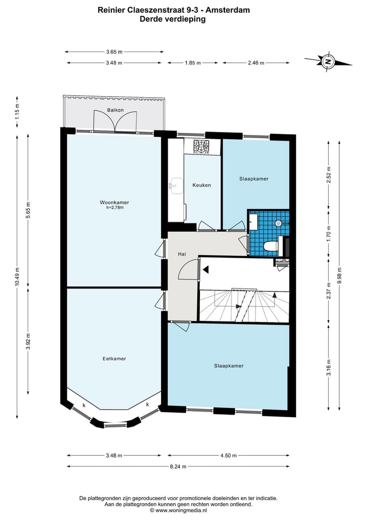 Foto 39 van Reinier Claeszenstraat 9-3