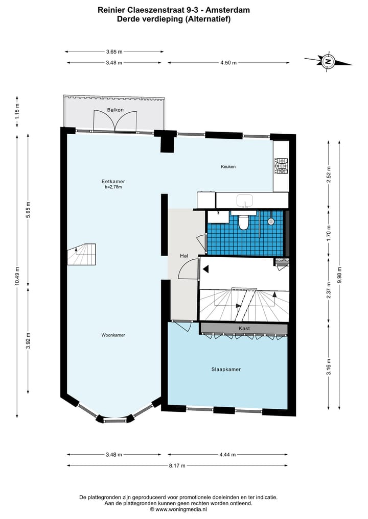 Foto 42 van Reinier Claeszenstraat 9-3