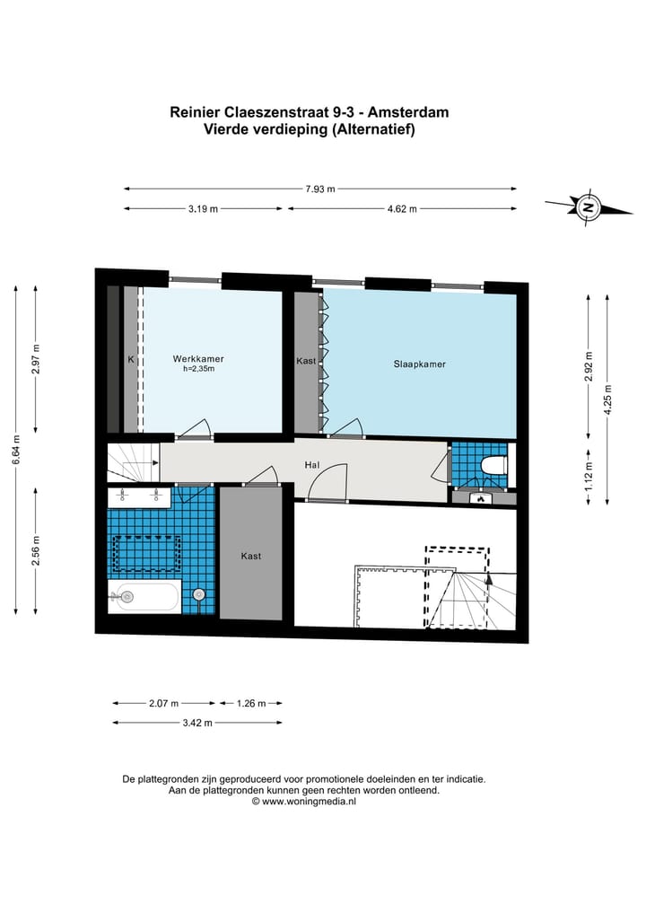 Foto 43 van Reinier Claeszenstraat 9-3