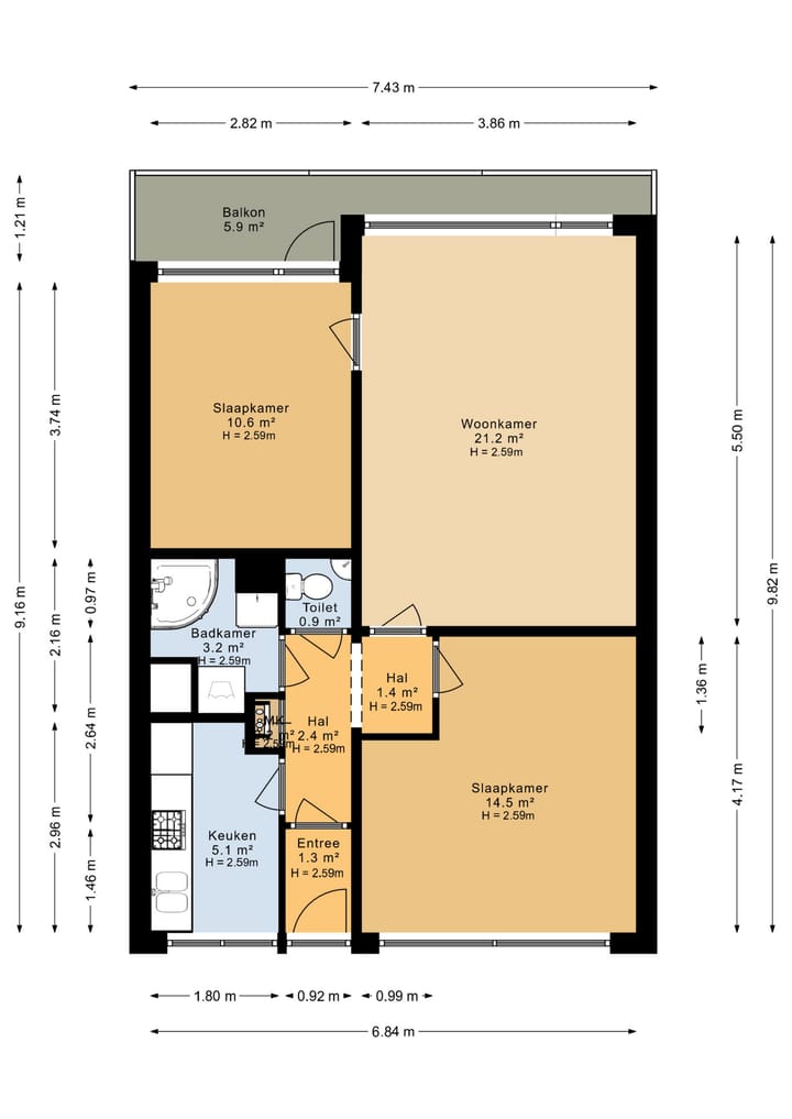 Foto 24 van Hendrik Tollensstraat 148