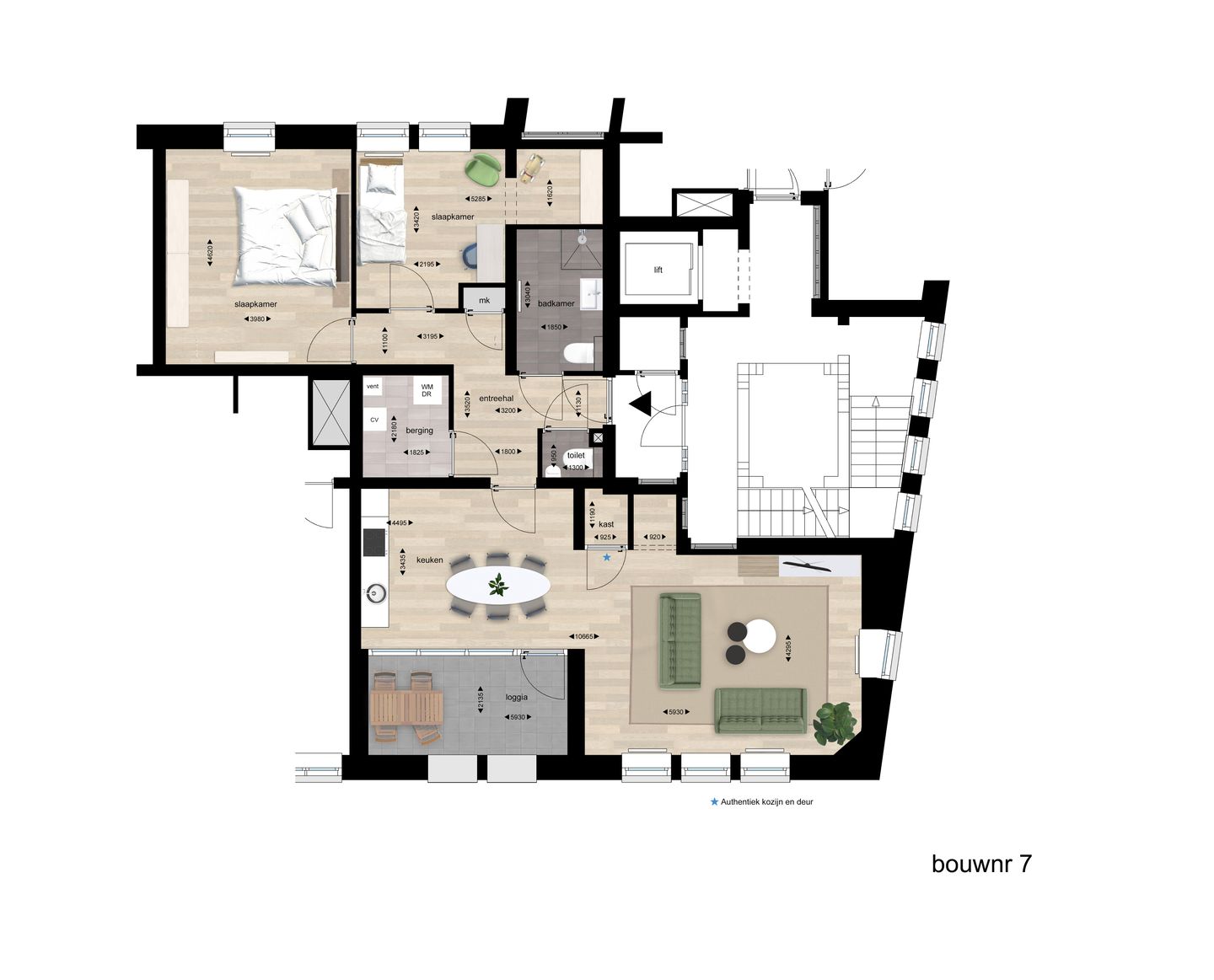 Foto 1 van Pensionaat appartement (Bouwnr. 7)