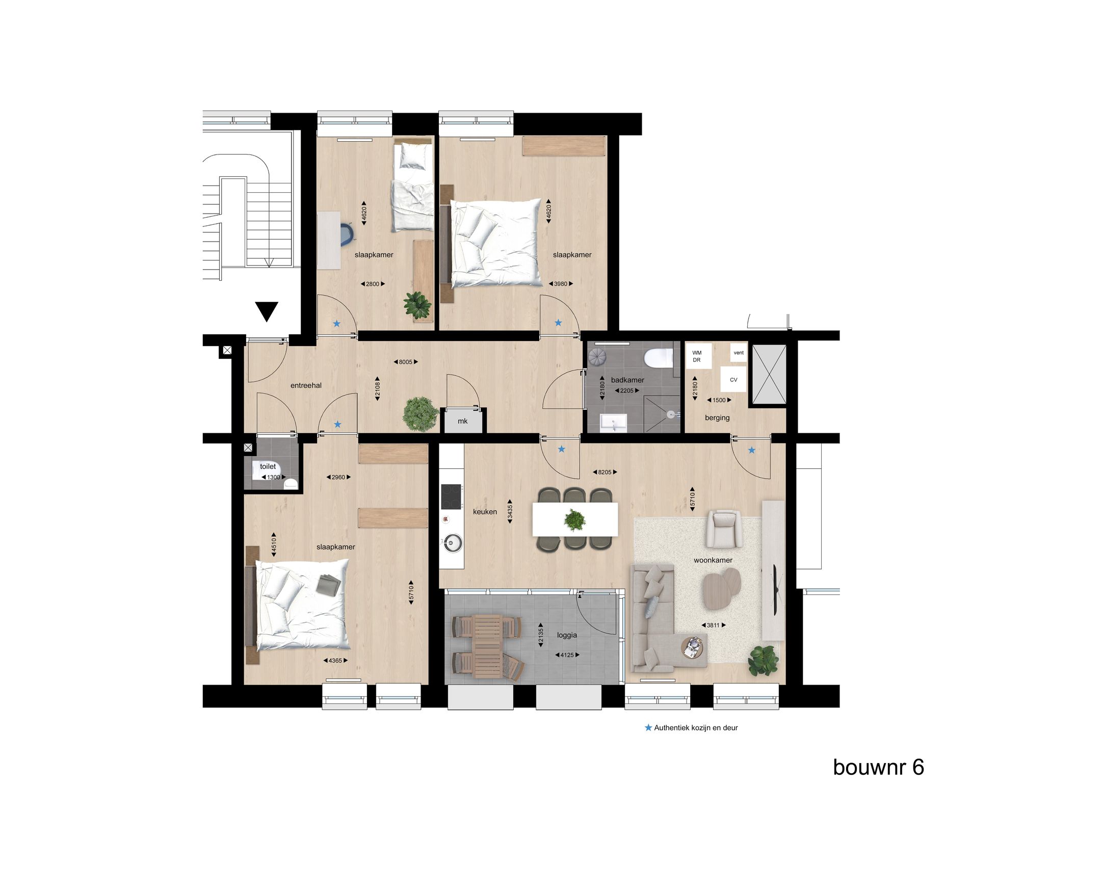 Photo 3 of Pensionaat appartement (Bouwnr. 6)