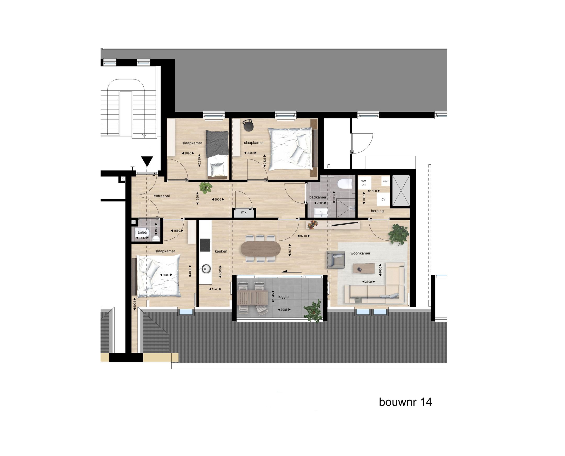 Pensionaat appartement (Bouwnr. 14), Oudenbosch, 4731HN, Noord-Brabant, Nederland  