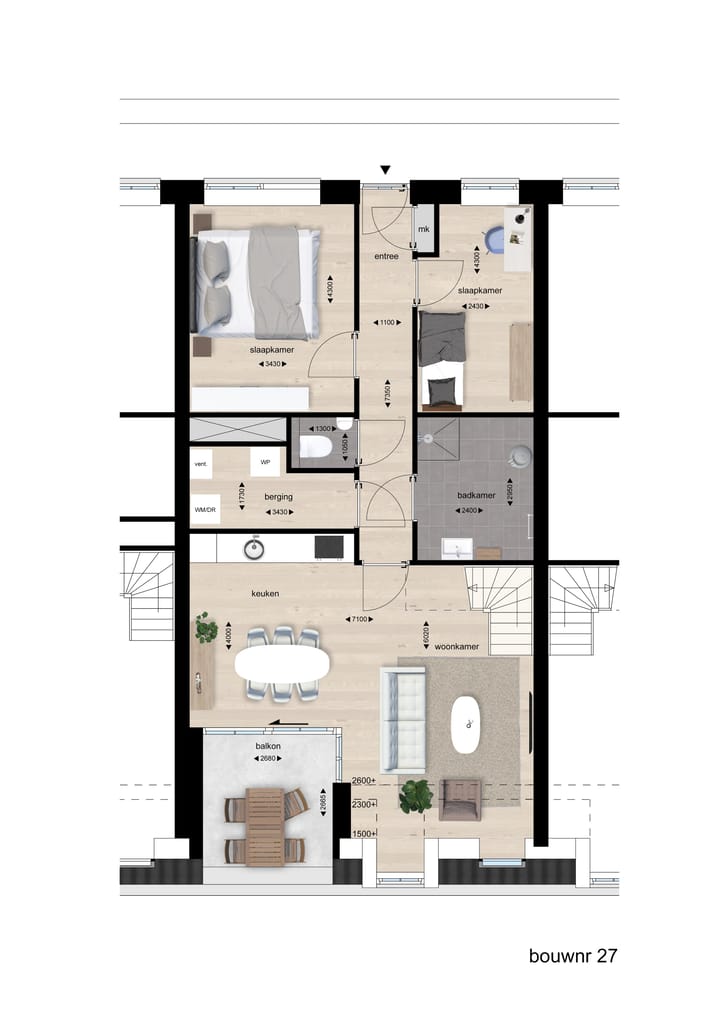 Foto 2 van Nieuwbouw appartement (Bouwnr. 27)