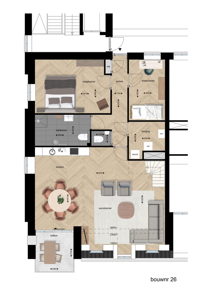 Foto 4 van Nieuwbouw appartement (Bouwnr. 26)