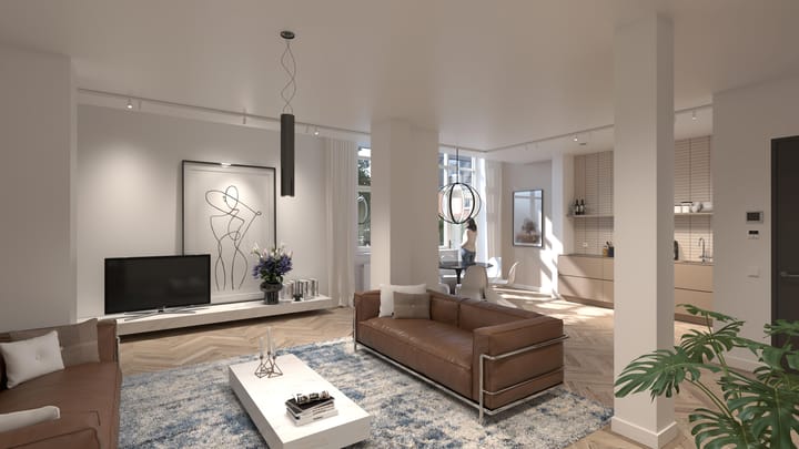 Foto 2 van Muziekschool appartement + atelier (Bouwnr. 29)