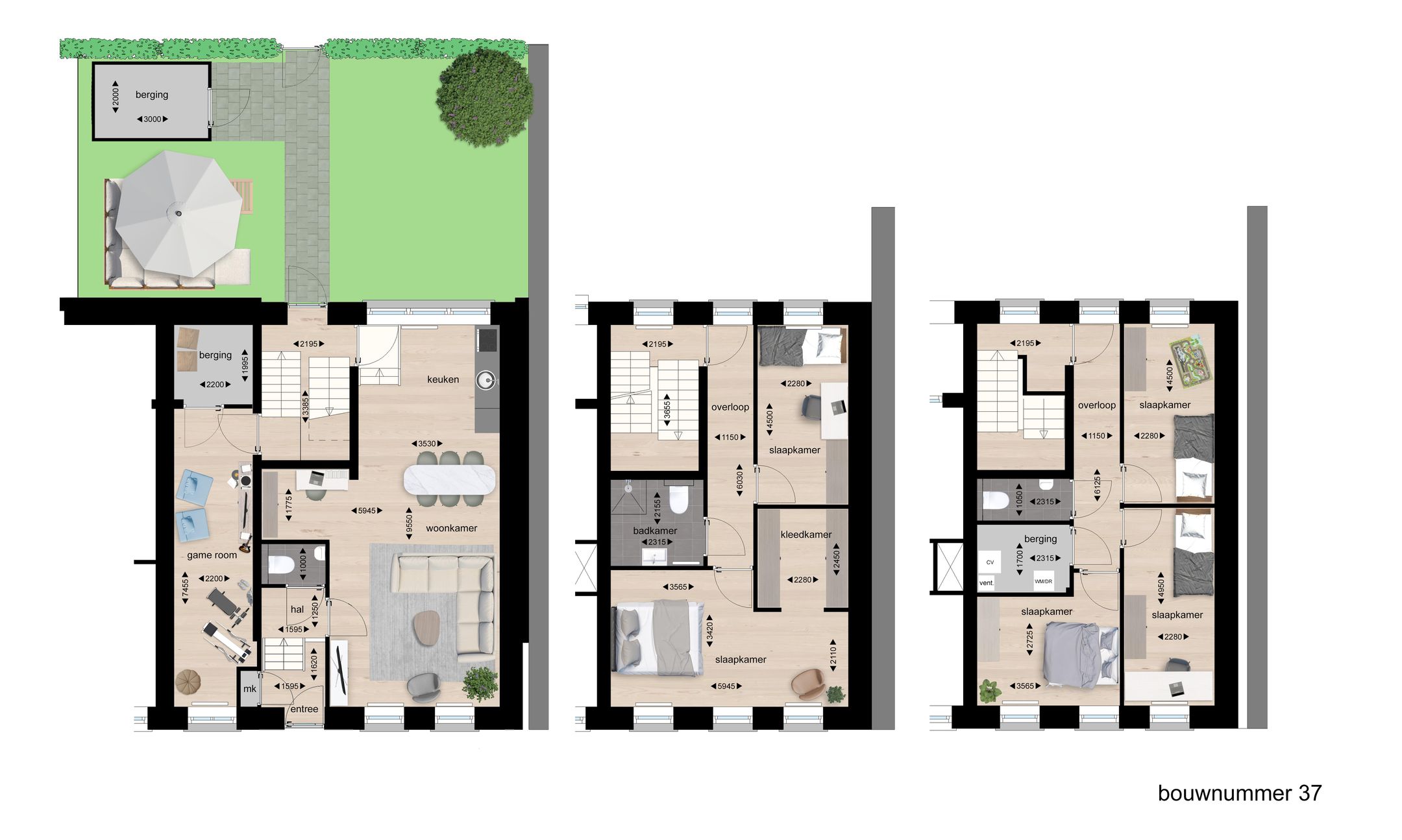 Muziekschool stadswoning (Bouwnr. 37), Oudenbosch, 4731HN, Noord-Brabant, Nederland  