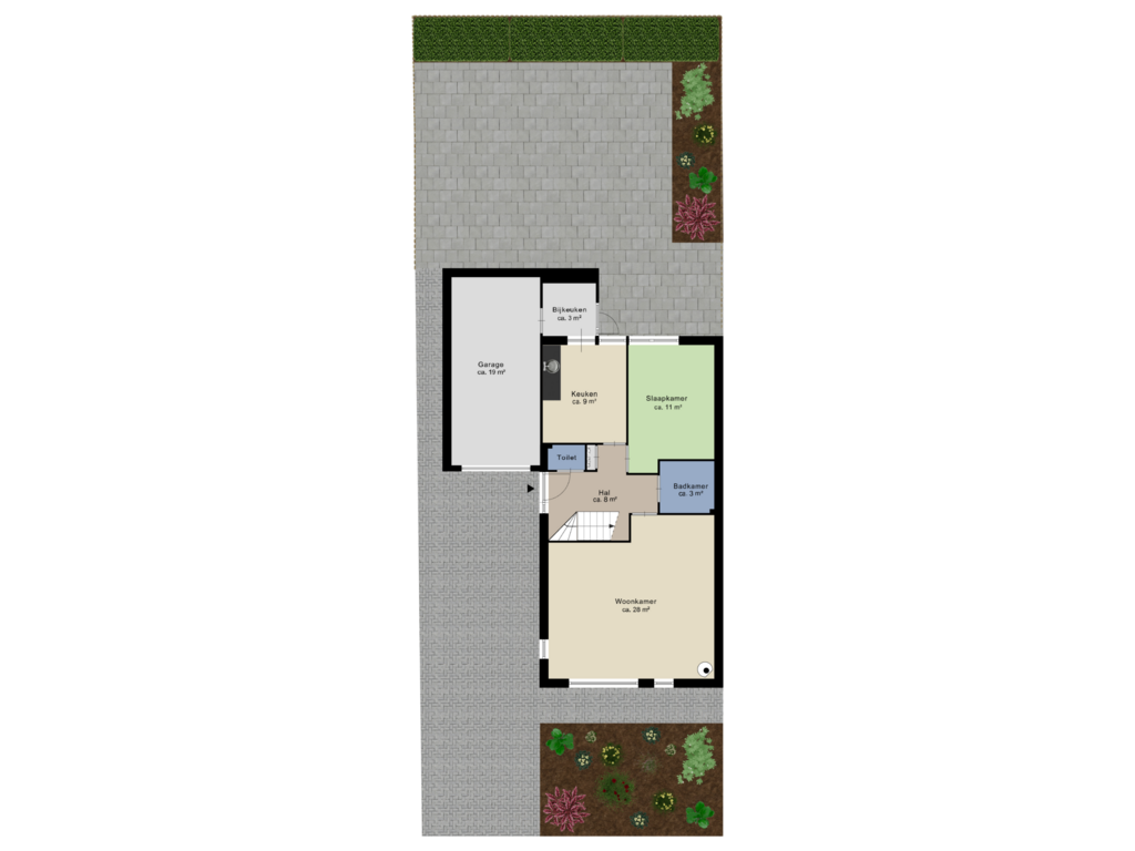 View floorplan of Kadastrale Kaart of Veenakker 17