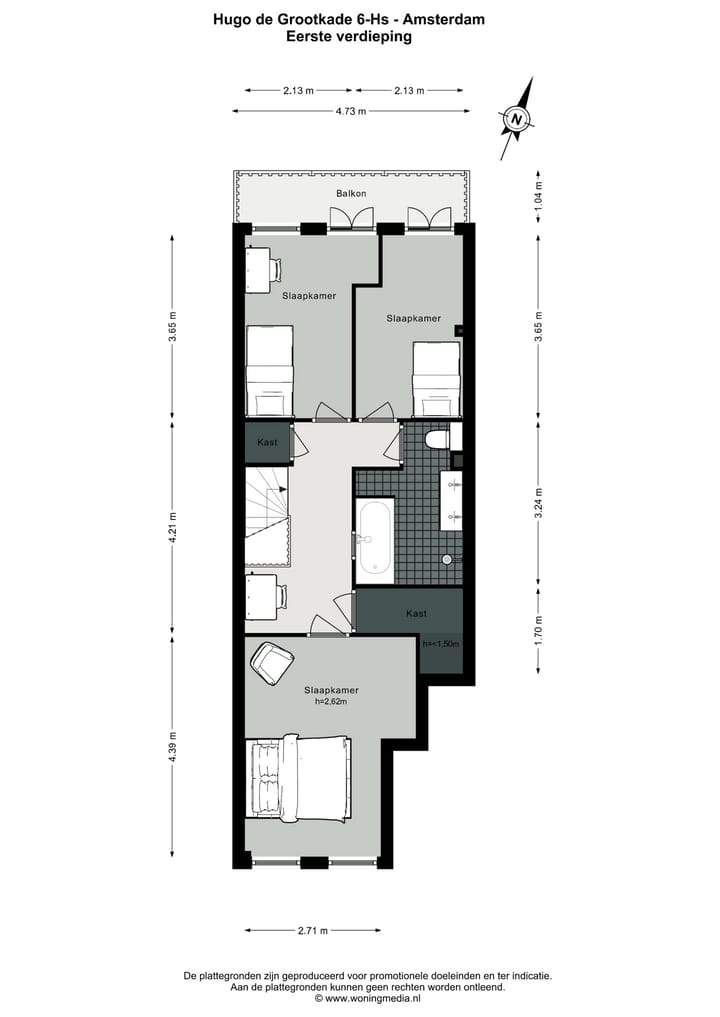 Foto 43 van Hugo de Grootkade 6-H