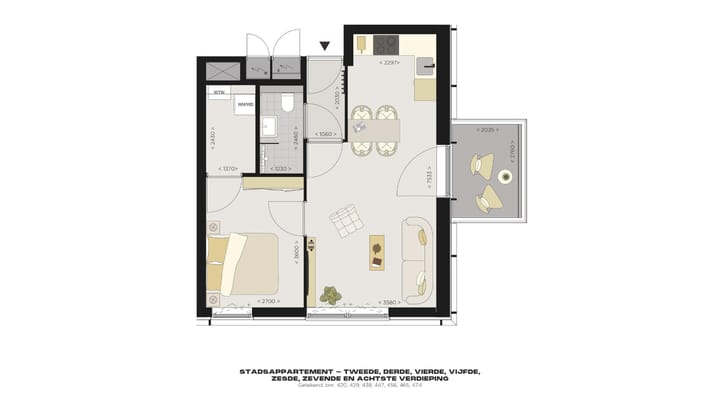 Foto 2 van Stadsappartement (Bouwnr. 432)