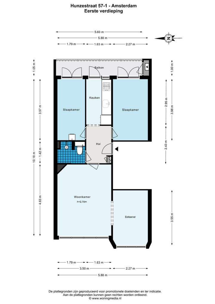 Foto 31 van Hunzestraat 57-1