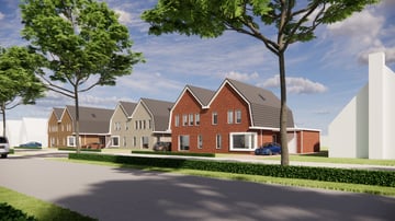 Foto van 2-onder-1 kap 2-onder-1-kapwoning
