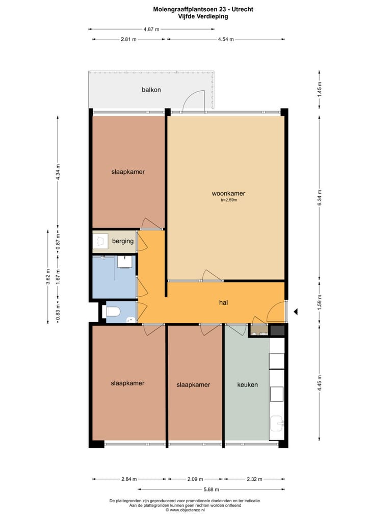 Foto 32 van Molengraaffplantsoen 23