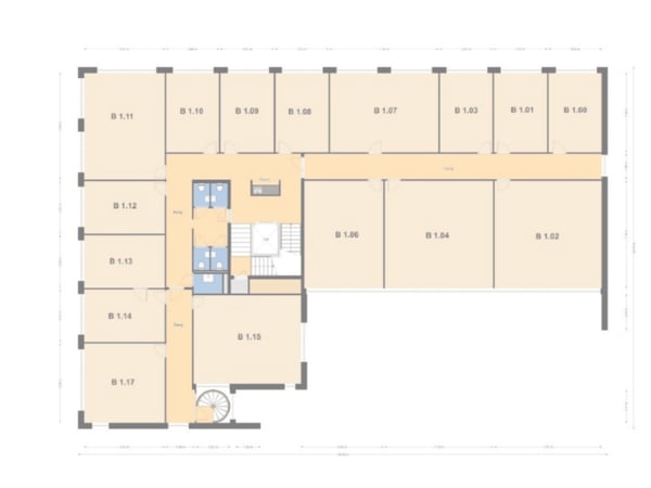 Plattegrond eerste verdieping