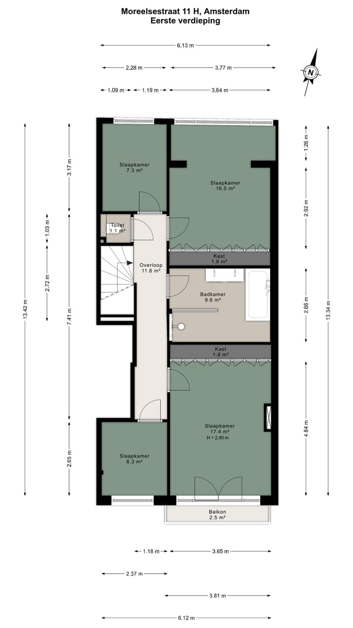 Foto 37 van Moreelsestraat 11-H