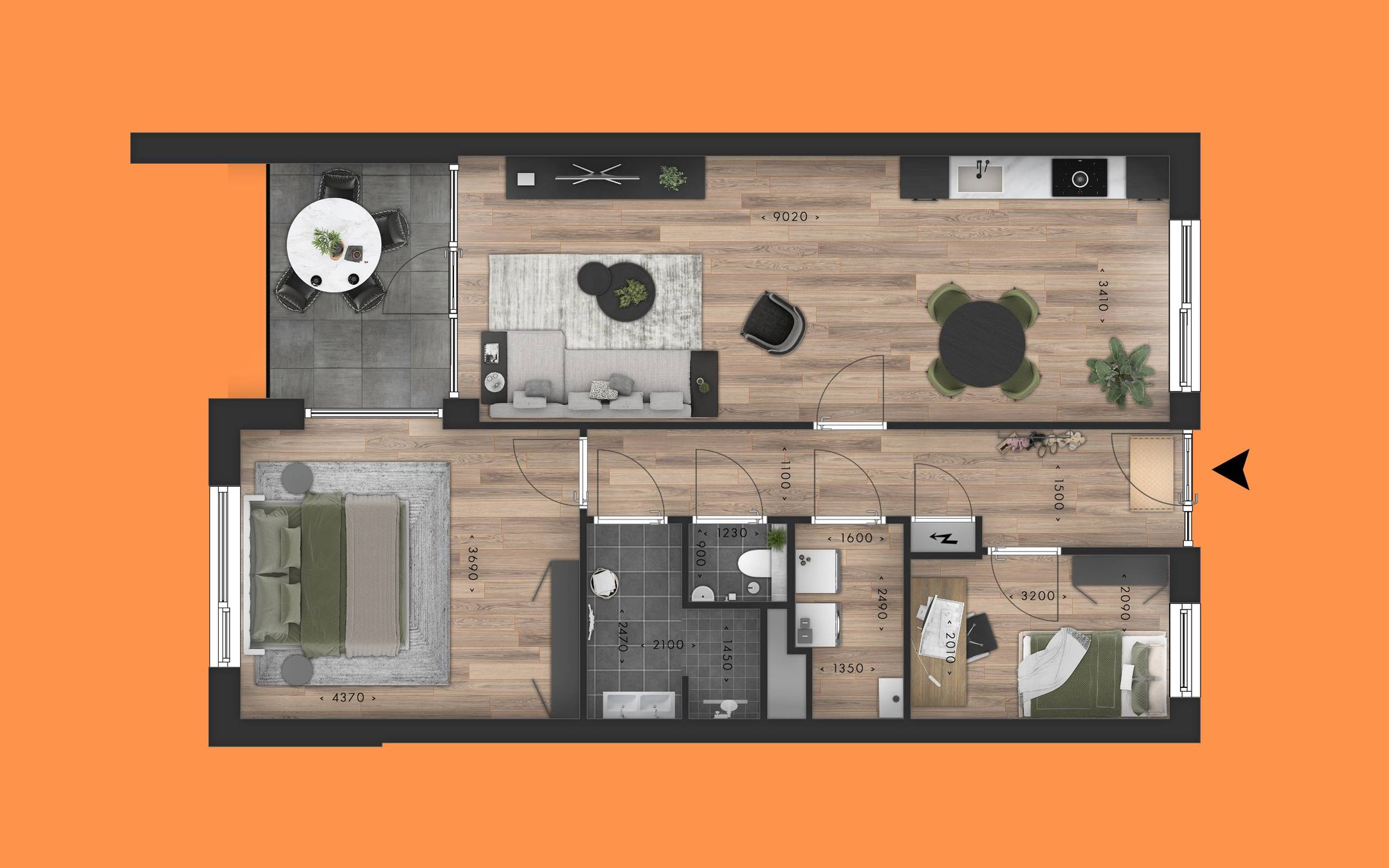 Foto 12 van Appartement (Bouwnr. 10)