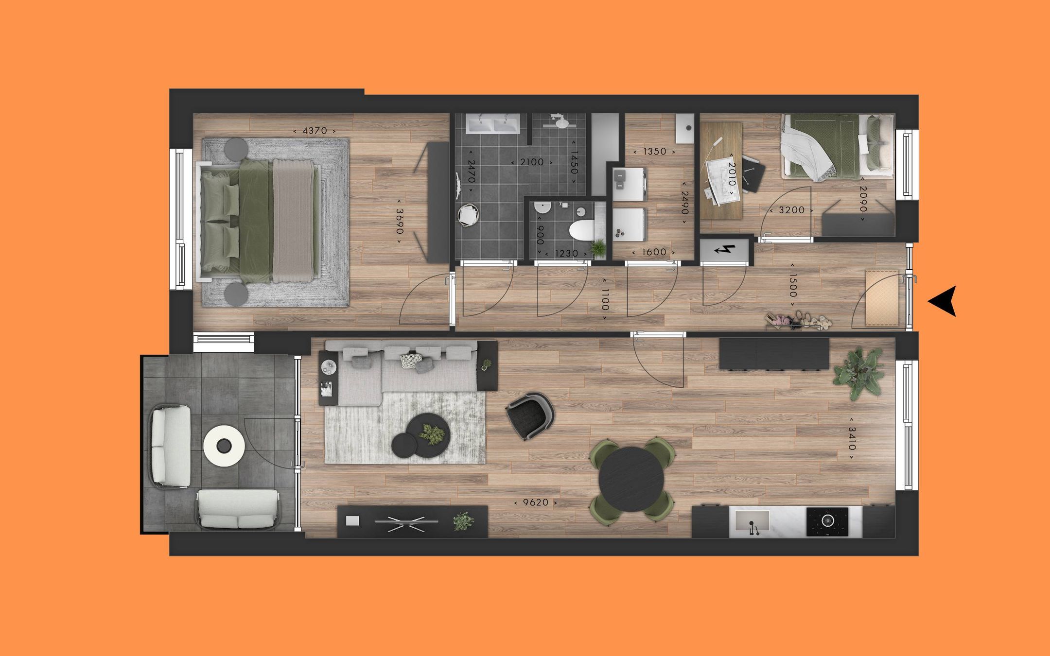 Foto 12 van Appartement (Bouwnr. 12)